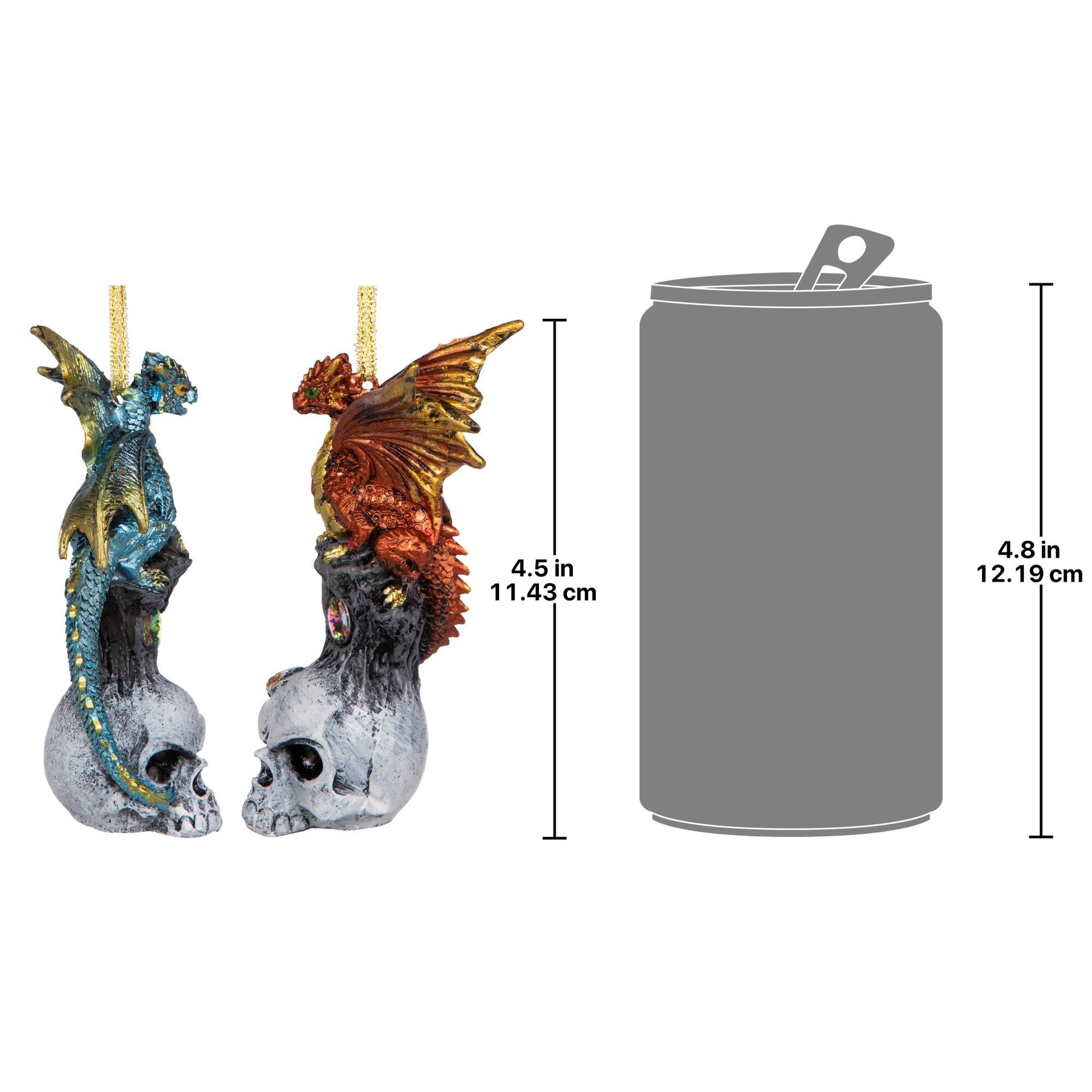 Design Toscano Dragons of Skull Hollow Ornament Set